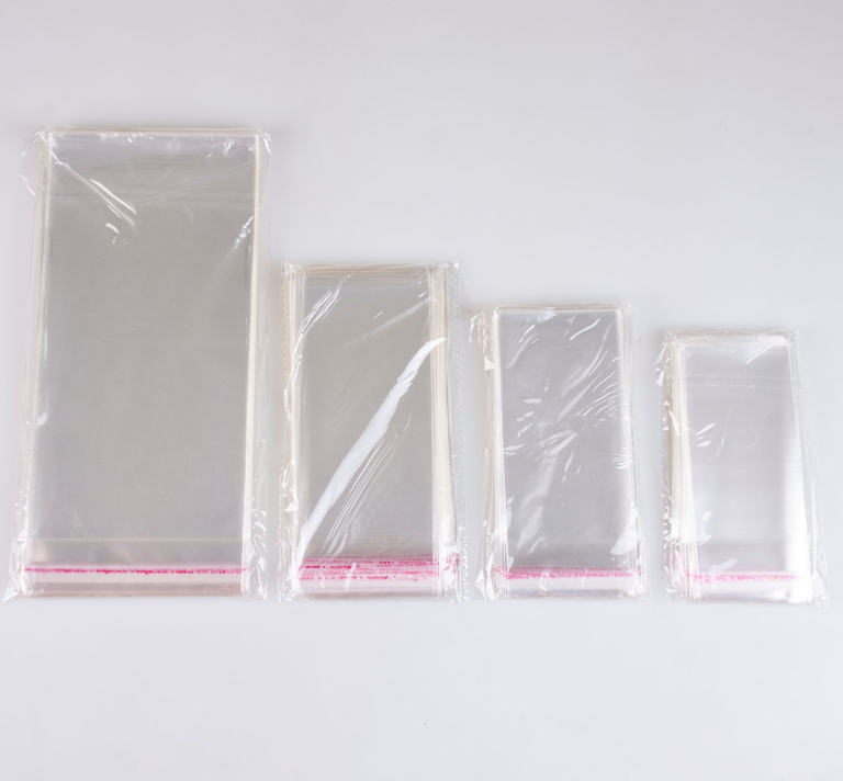 BOLSAS POLIPROPILENO CON ADHESIVO 5 x 8 cm. (x 100 u.)