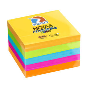 NOTAS ADHESIVAS FLUO EZCO 76 x 76 x 300 h.