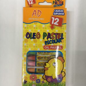 PASTELES AL OLEO ESCOLAR AD x 12 u.