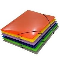 CARPETA 3 SOLAPAS CON ELASTICO PLASTICA OFICIO