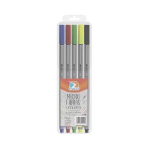 MARCADORES MICROFIBRAS EZCO x 5