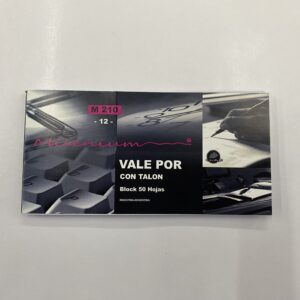 TALONARIO DE VALE POR CON TALON MILENIUM M210