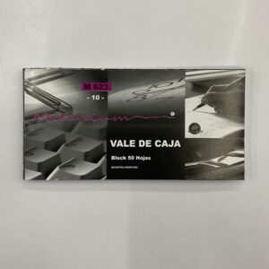 TALONARIO DE VALE DE CAJA MILENIUM M623