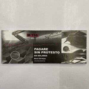 TALONARIO DE PAGARE EN DOLARES MILENIUM M755