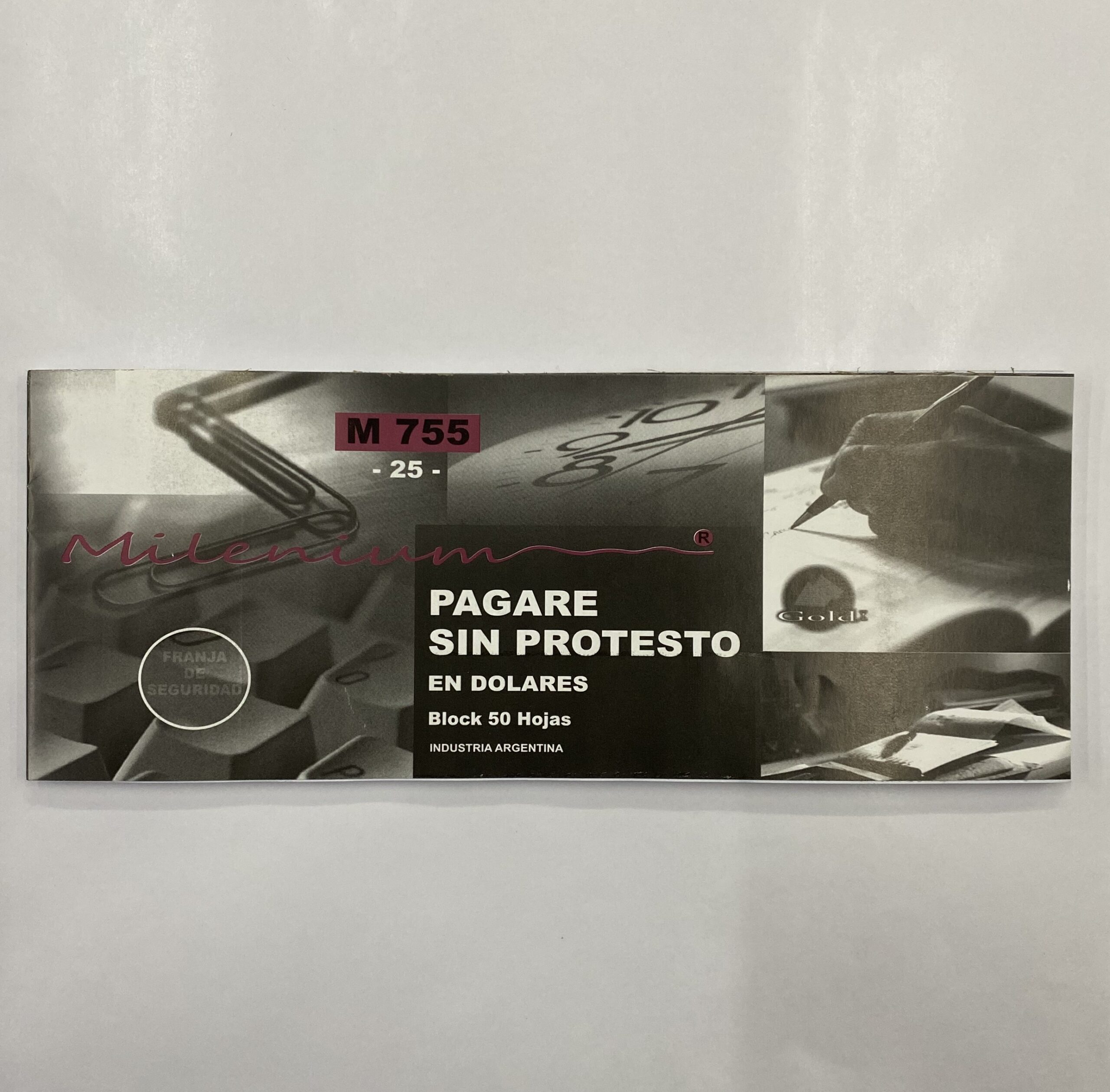 TALONARIO DE PAGARE EN DOLARES MILENIUM M755