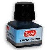 TINTA CHINA NEGRA TRABI x 15 cc.