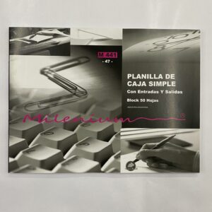 TALONARIO DE PLANILLA DE CAJA SIMPLE APAISADO MILENIUM