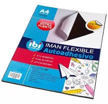 IMAN EN PLANCHA FLEXIBLE A4 CON ADHESIVO