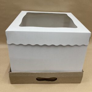 CAJA PARA DESAYUNO/TORTA CON BASE 30x30x30