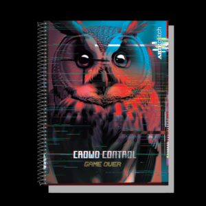 CUADERNO ESPIRALADO ARTE GLITCH x 80 h.