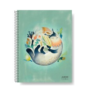 CUADERNO ESPIRALADO ARTE NORDICO x 120 h.