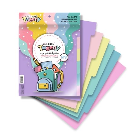 SEPARADORES DE MATERIA PLASTICOS N°3 IBI CRAFT x 6 h.