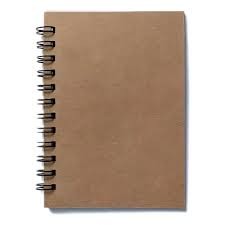 CUADERNO ESPIRALADO CHICO ECO KRAFT TAPA DURA x 96 h.