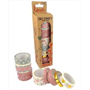 CINTAS ADHESIVAS WASHI TAPE IBI CRAFT x 8 u.