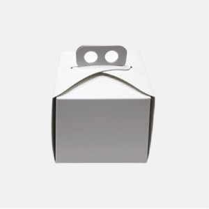 CAJA PARA MINITORTA BLANCA CON MANIJA