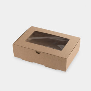 CAJA MARRON CHICA CON VISOR