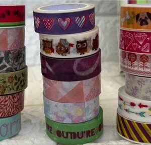 CINTA ADHESIVA WASHI TAPE DE PAPEL