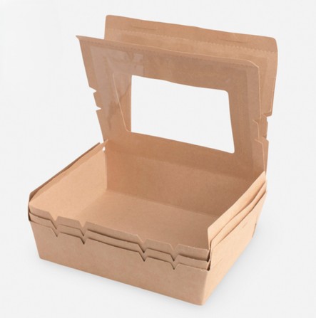 CAJA DE CARTON CON VISOR 13x17x4.5