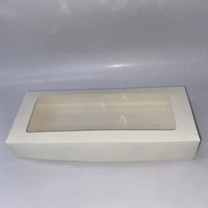 CAJA BLANCA CON VISOR N°24 (25x9,5x3,5)