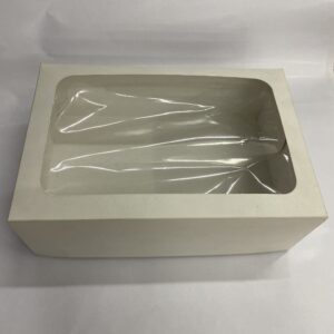 CAJA BLANCA CON VISOR TIPO BOX 26x17x9