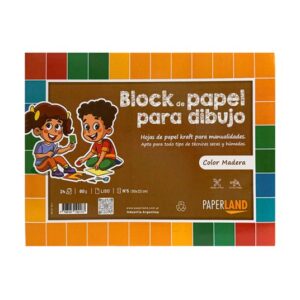 BLOCK DE DIBUJO KRAFT Nº5 PAPERLAND x 24 h.
