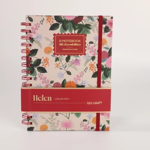 CUADERNO ESPIRALADO A5 x 80 h. HELEN IBI CRAFT