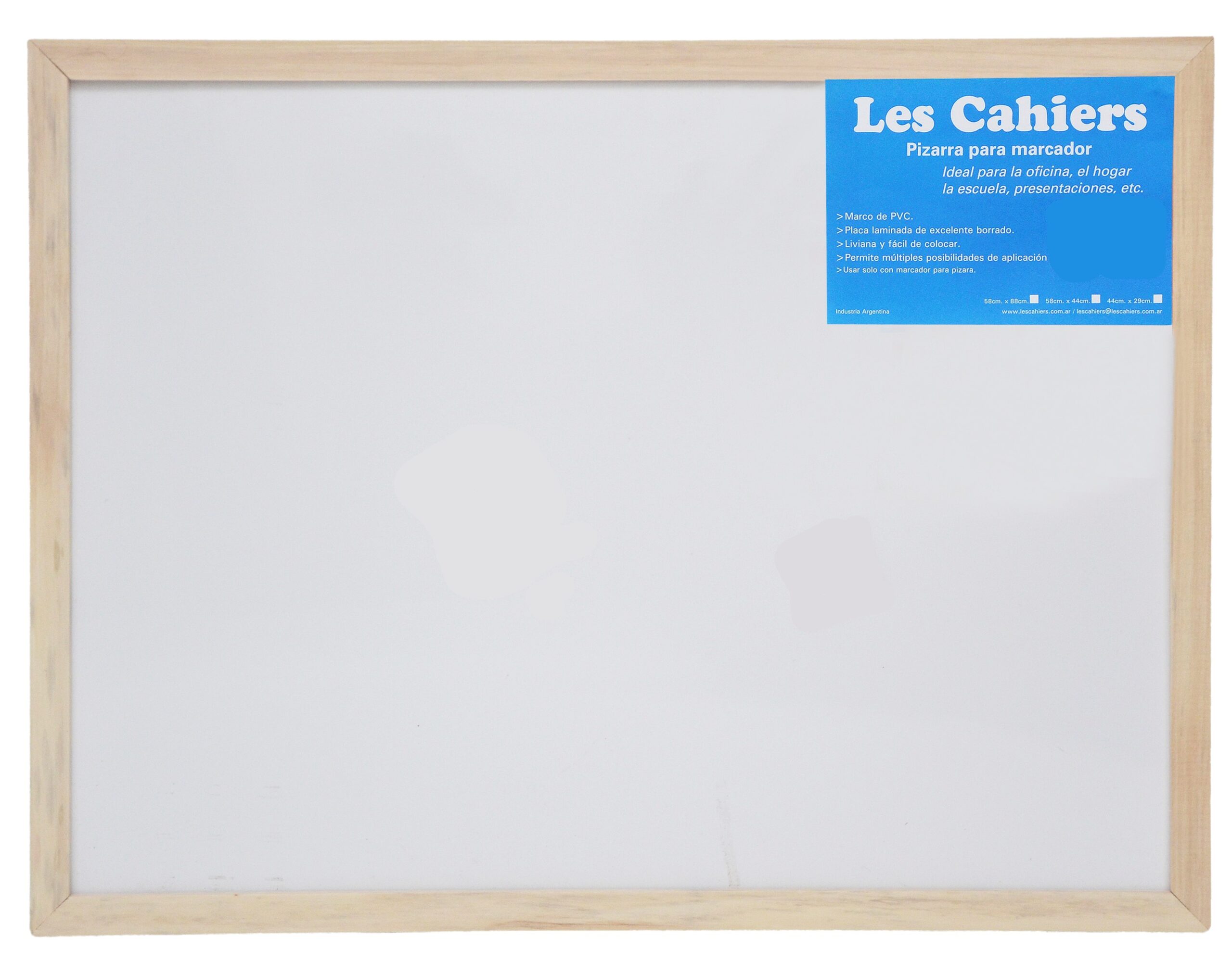 PIZARRA BLANCA 60 x 90 cm.