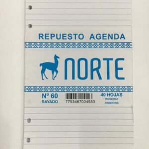 REPUESTO DE AGENDA NORTE Nº60