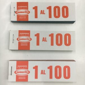 TALONARIO DE NUMEROS 1-100