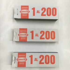TALONARIO DE NUMEROS 1-200