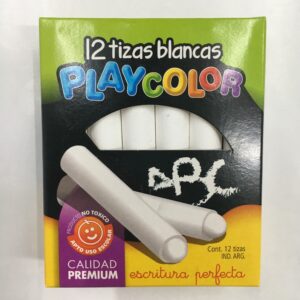 TIZAS BLANCAS PLAYCOLOR x 12 u.