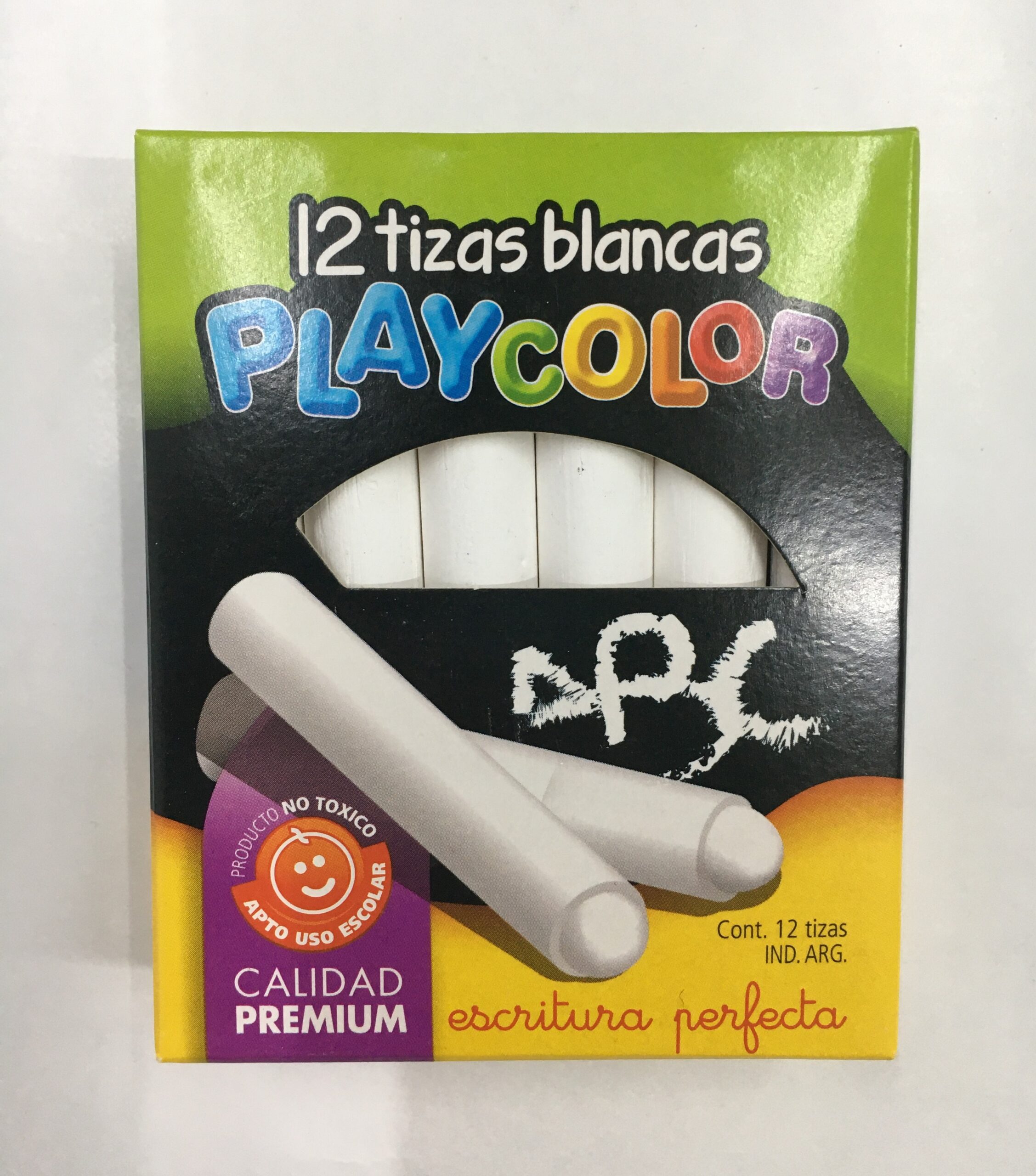TIZAS BLANCAS PLAYCOLOR x 12 u.