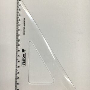 ESCUADRA PLASTICA YESTOM 45/60º x 30 cm.