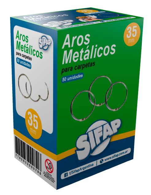 ARO PARA CARPETA DE METAL 35 mm.