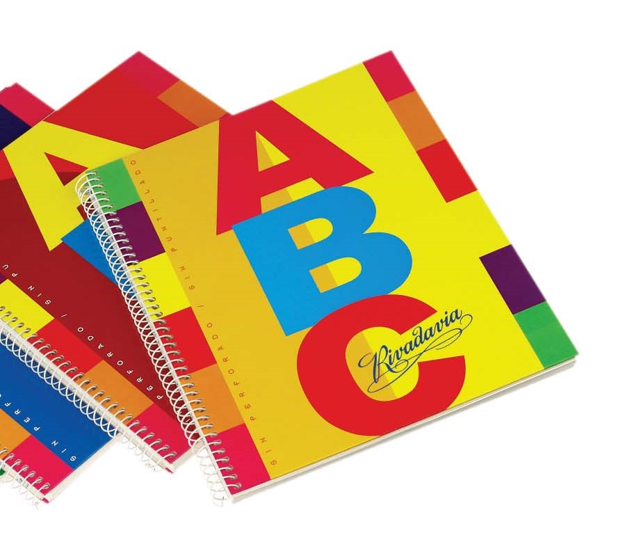 CUADERNO ESPIRALADO ABC RIVADAVIA x 60 h.