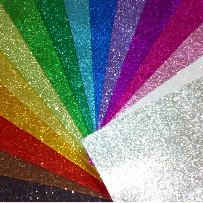 GOMA EVA CON GLITTER AUTOADHESIVA