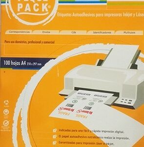 ETIQUETAS AUTOADHESIVAS PEQUE PACK A4 x 100 h.