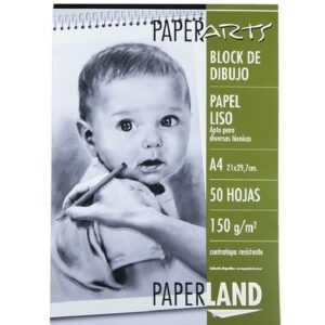 BLOCK PARA DIBUJO PAPERLAND PAPEL LISO A4