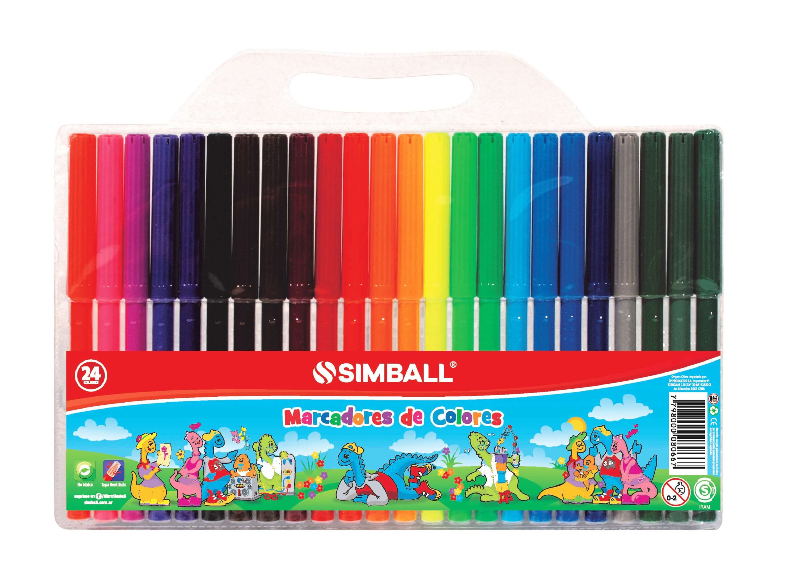 MARCADORES LARGOS SIMBALL x 20