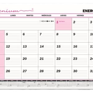 PLANIFICADOR MENSUAL MEDIANO CON ESPIRAL