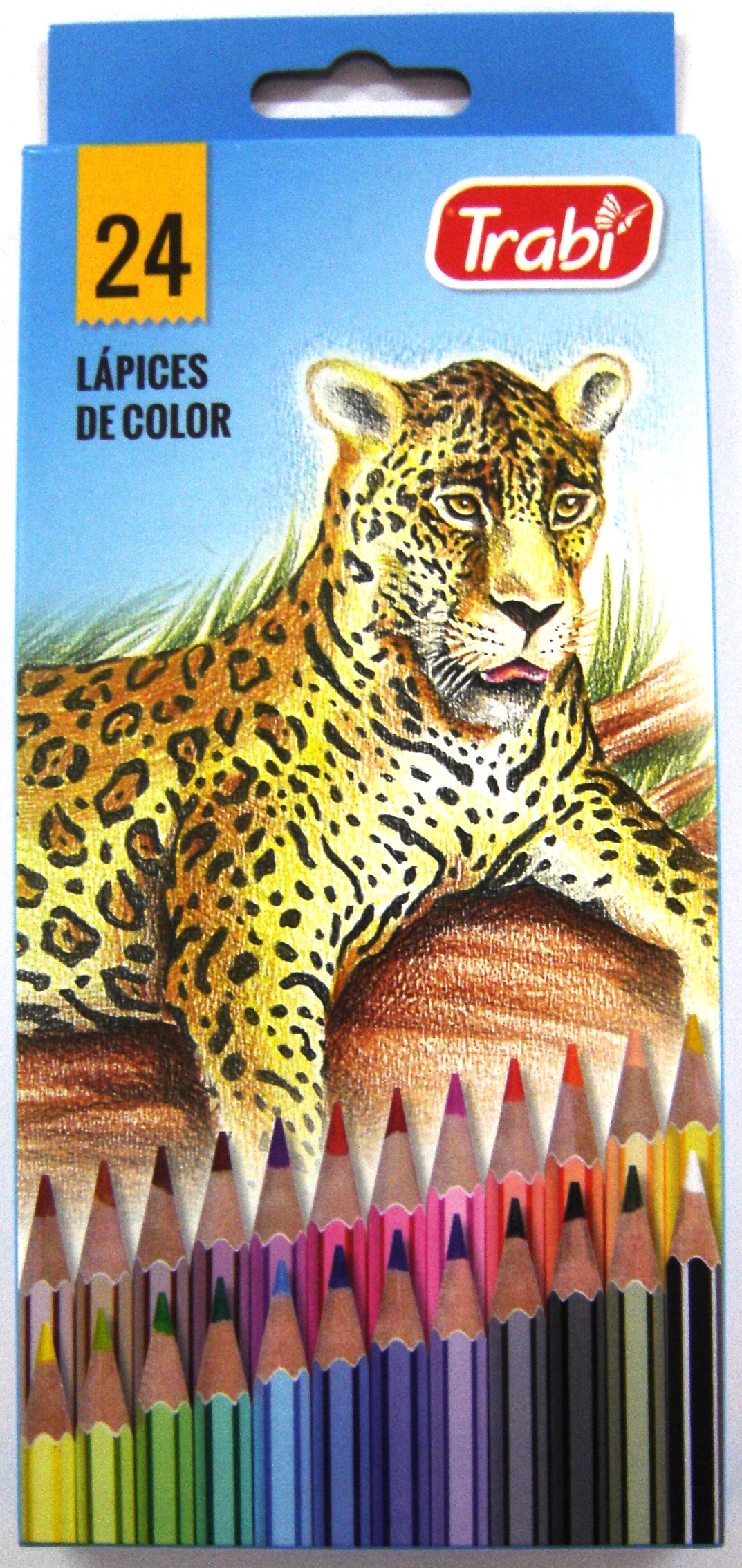 LAPICES DE COLORES LARGOS TRABI x 24