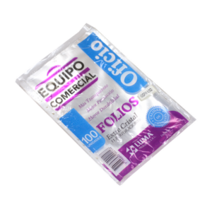 FOLIOS LUMA OFICIO EXTRA CRISTAL x 100 u.