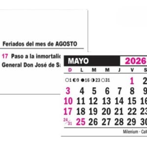 ALMANAQUE MENSUAL MIÑON