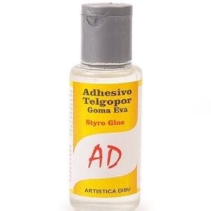ADHESIVO PARA TELGOPOR y GOMA EVA AD x 40 ml.