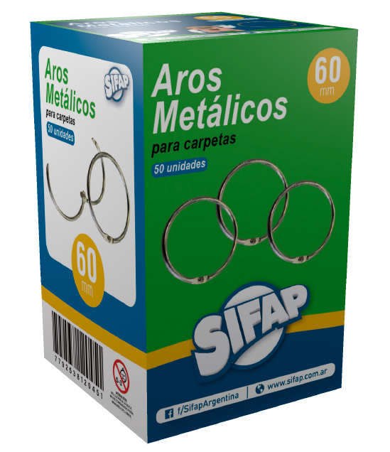 ARO PARA CARPETA DE METAL 60 mm.