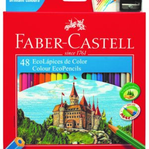 LAPICES DE COLORES LARGOS FABER CASTELL ECOLAPIZ x 48