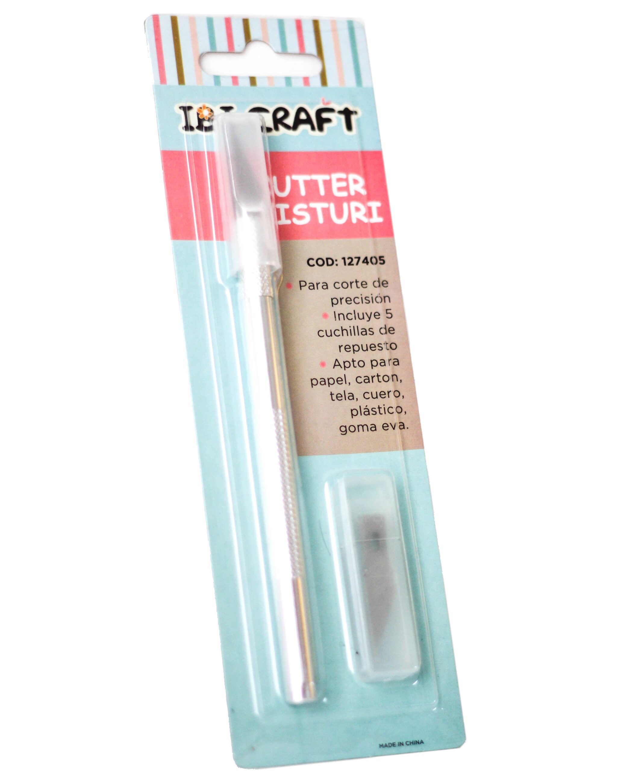 CUTTER BISTURI IBI CRAFT CON 5 REPUESTOS