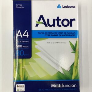 RESMA LEDESMA AUTOR 80 g. A4 x 500 h.