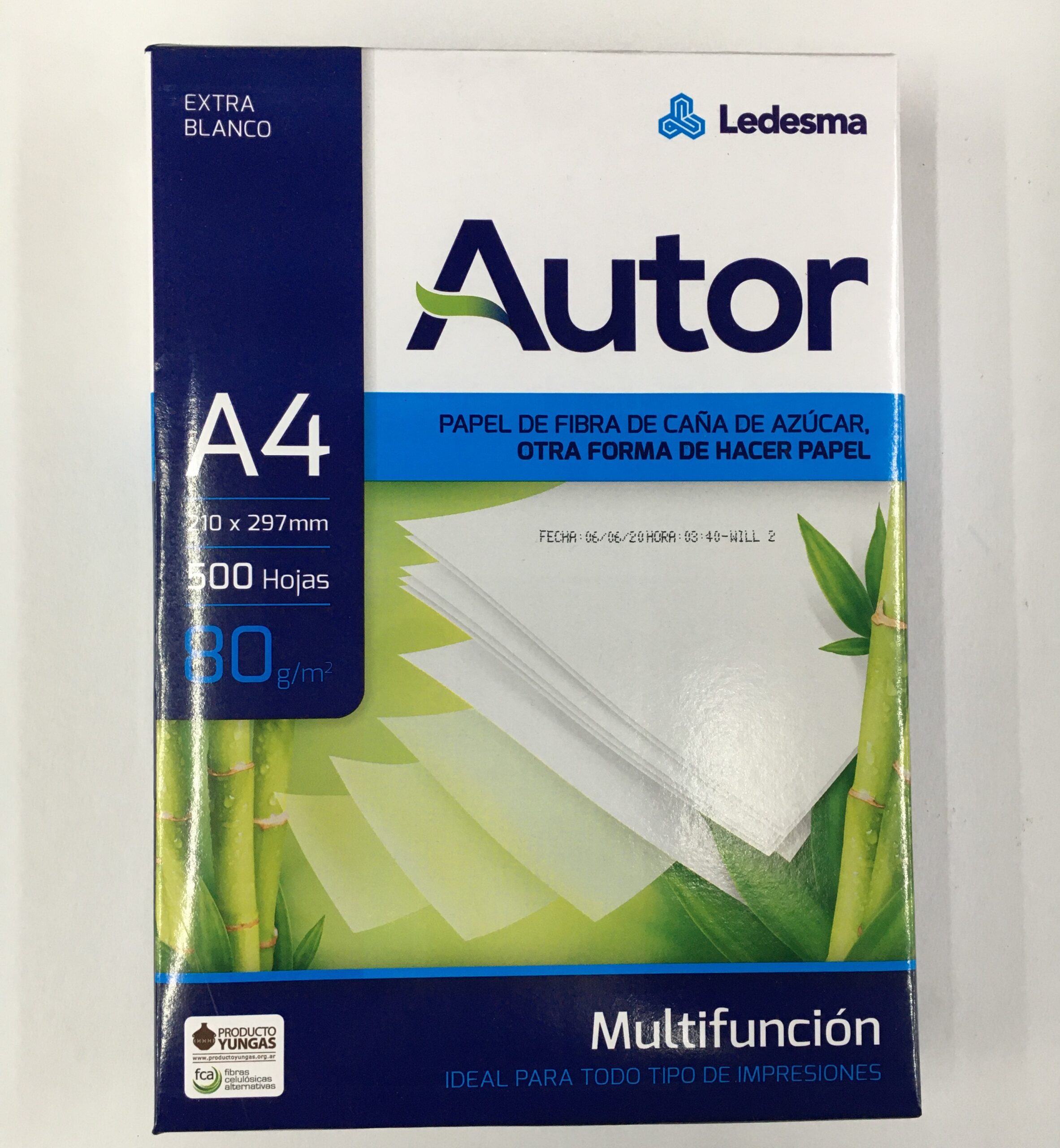 RESMA LEDESMA AUTOR 80 g. A4 x 500 h.