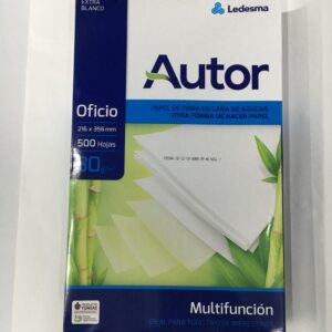 RESMA LEDESMA AUTOR 80 g. OFICIO x 500 h.